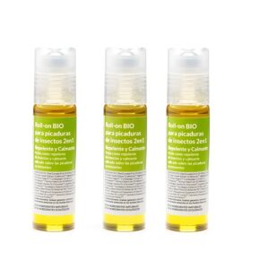 3 unidades ROLL-ON BIO PARA PICADURAS: REPELENTE Y CALMANTE